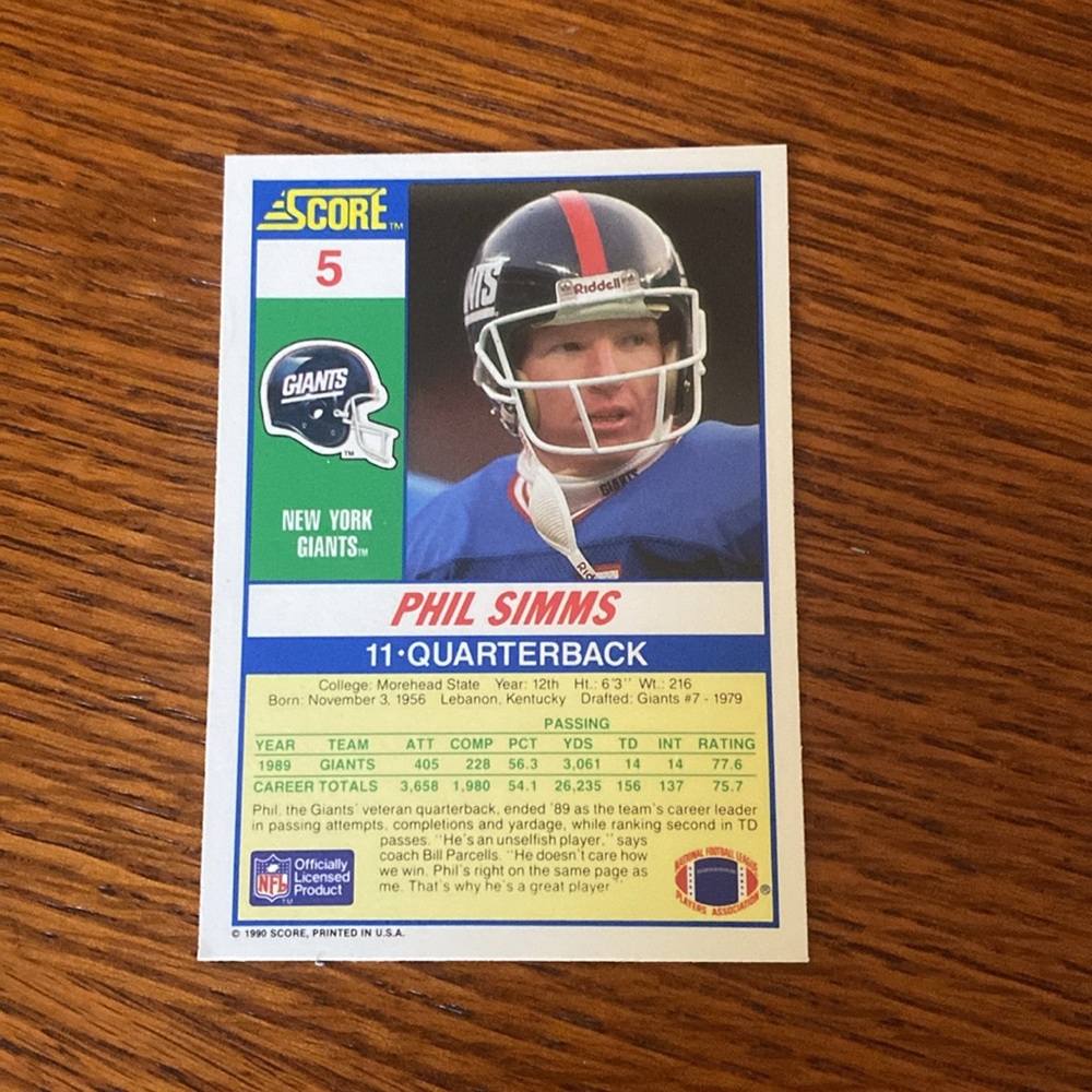 Phil simms - Picture 2 of 2